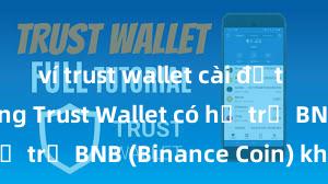 ví trust wallet cài đặt nhanh không Trust Wallet có hỗ trợ BNB (Binance Coin) không?