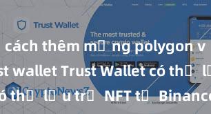 cách thêm mạng polygon vào ví trust wallet Trust Wallet có thể lưu trữ NFT từ Binance không?